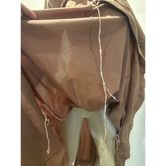 Luna Luz Off-Shoulder Chic Brown Maxi Dress With 3/4 Sleeves & Flowing Skirt - Picture 8 of 8